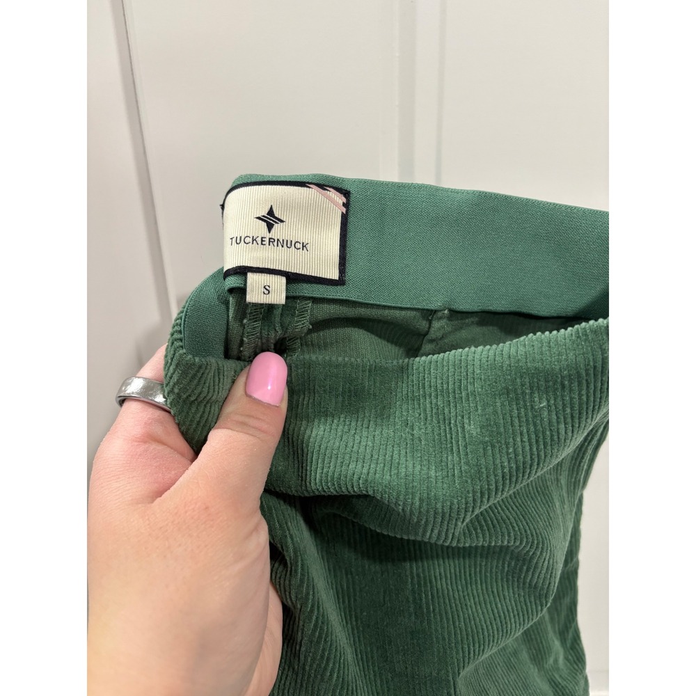 TUCKERNUCK Green Corduroy Ashford Pants Size Small $148 - Picture 2 of 6